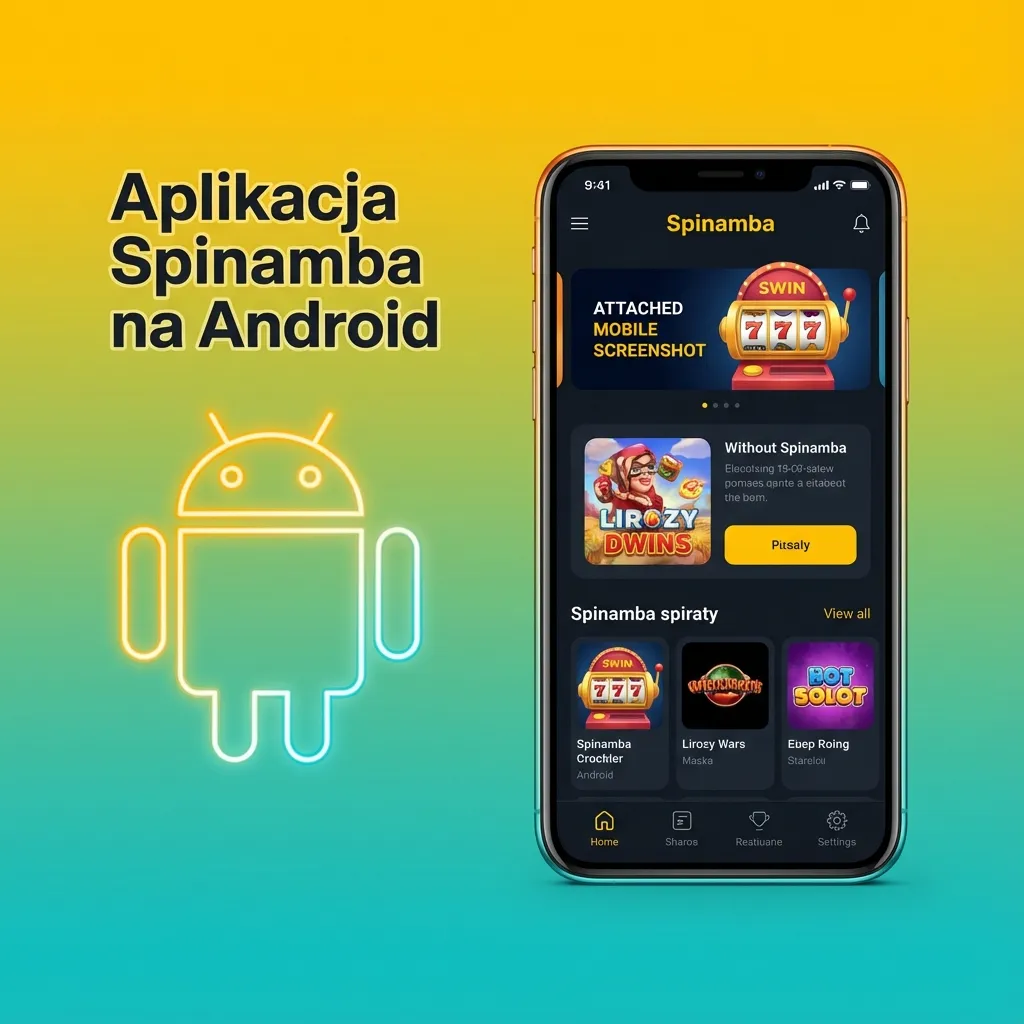 Smartfon z Androidem wyświetlający ekran instalacji aplikacji Spinamba z pliku APK